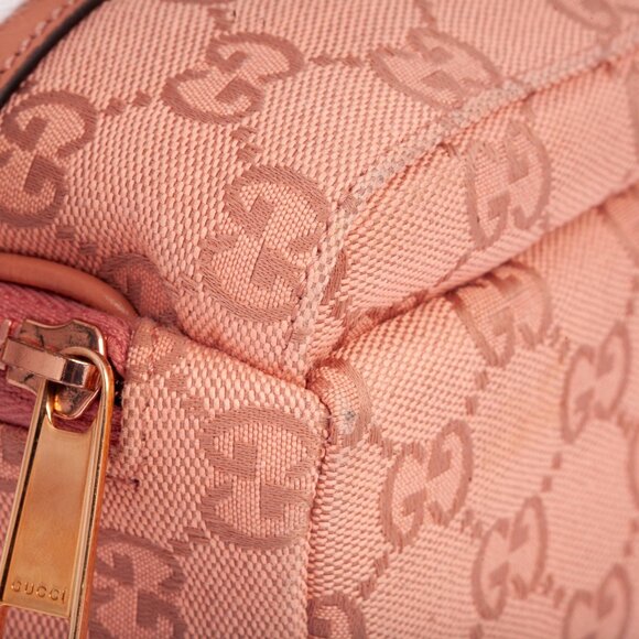 Authentic Gucci Pink GG Canvas Ophidia Mini Crossbody - Picture 14 of 16